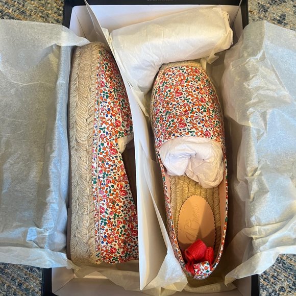 J. Crew Liberty Print Espadrilles - Size 6.5 NWT - Picture 5 of 7